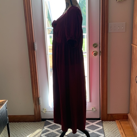 Pinup Fashion 18W Raspberry dress. NWOT. Adjustable top. - Picture 3 of 6